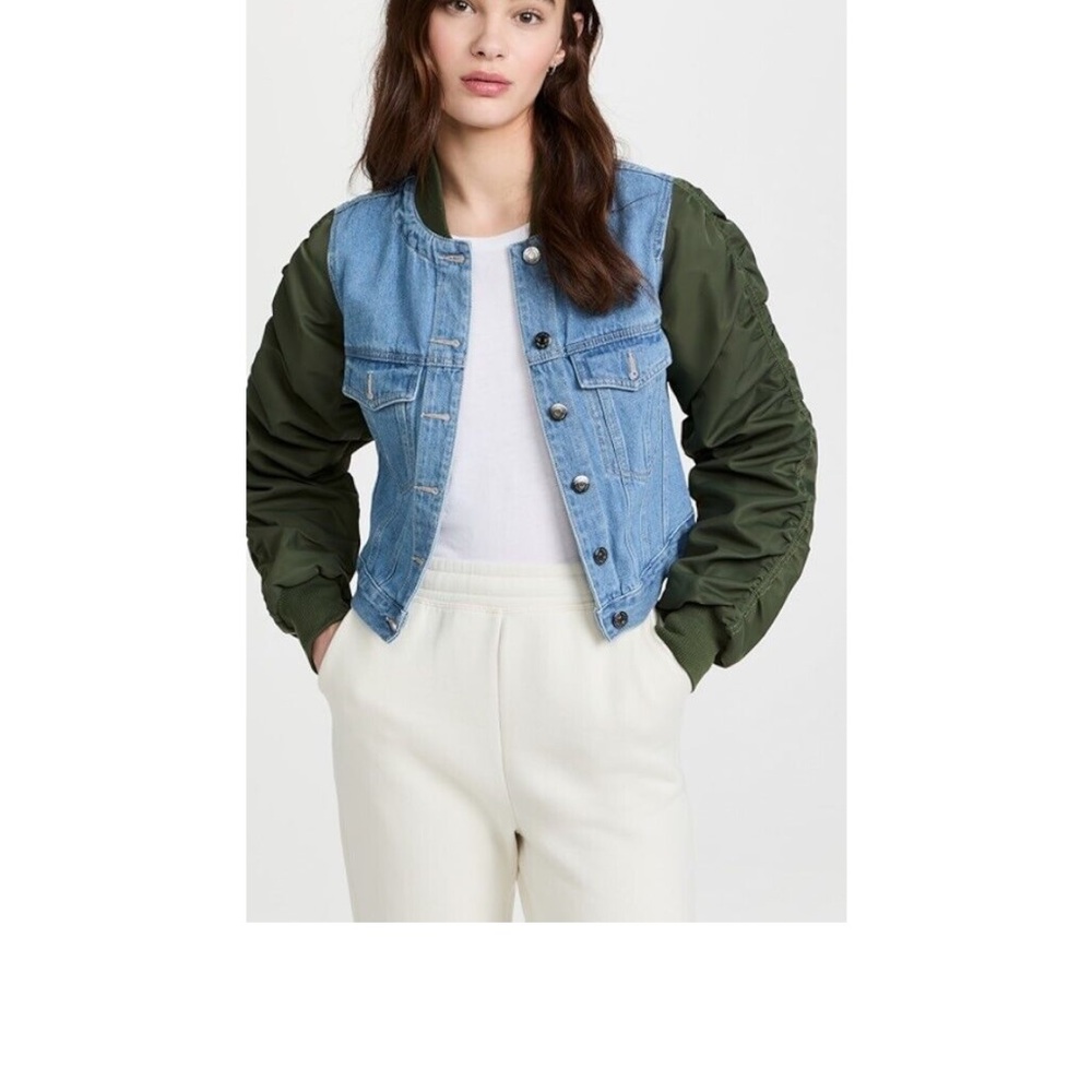 Veronica Beard Cropped Denim Emelia Jacket
